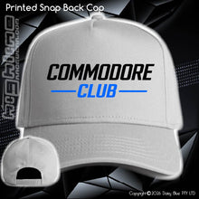 Load image into Gallery viewer, Printed Snap Back CAP - CC Neon Blue