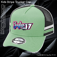 Load image into Gallery viewer, KIDS Stripe Trucker - Jaylen Knight