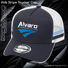 Load image into Gallery viewer, KIDS Stripe Trucker - Alvaro Transport