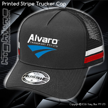 Load image into Gallery viewer, STRIPE Trucker Cap - Alvaro Transport