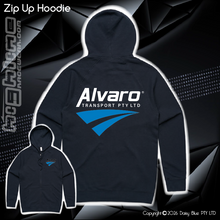 Load image into Gallery viewer, Zip Up Hoodie - Alvaro Transport