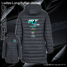Load image into Gallery viewer, Ladies Long Puffer Jacket - IRT Motorsport