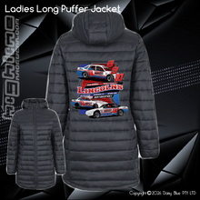 Load image into Gallery viewer, Ladies Long Puffer Jacket - Lincoln Motorsport