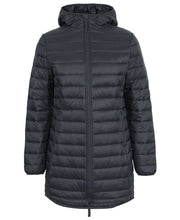 Load image into Gallery viewer, Ladies Long Puffer Jacket - J.R Beale Painting