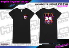 Load image into Gallery viewer, ORGANIC COTTON T-SHIRT DRESS - HILL FAMILY RACING