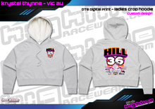 Load image into Gallery viewer, LADIES CROP HOODIE - HILL FAMILY RACING