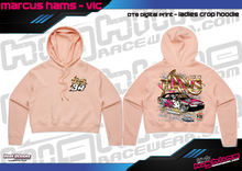 Load image into Gallery viewer, Ladies Crop Hoodie - Marcus Hams