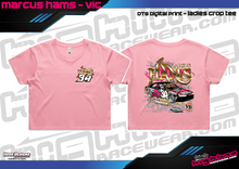 Load image into Gallery viewer, Ladies Crop Tee - Marcus Hams