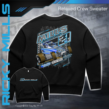 Load image into Gallery viewer, Ladies Relaxed Crew Sweater - Mills Motorsport