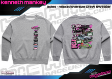 Load image into Gallery viewer, Ladies Relaxed Crew Sweater - Kenneth Mankey