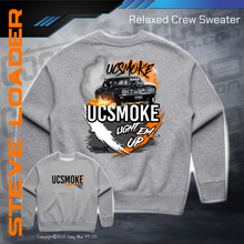 Load image into Gallery viewer, Relaxed Crew Sweater - UCSmoke Light Em Up