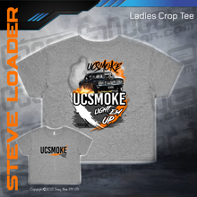 Load image into Gallery viewer, Ladies Crop Tee - UCSmoke Light Em Up
