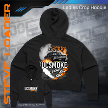 Load image into Gallery viewer, Ladies Crop Hoodie - UCSmoke Light Em Up