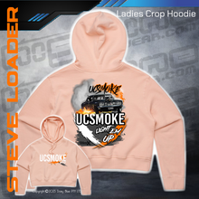 Load image into Gallery viewer, Ladies Crop Hoodie - UCSmoke Light Em Up