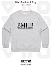 Load image into Gallery viewer, BMHB - PREMIUM CREW SWEATER GREY/BLACK