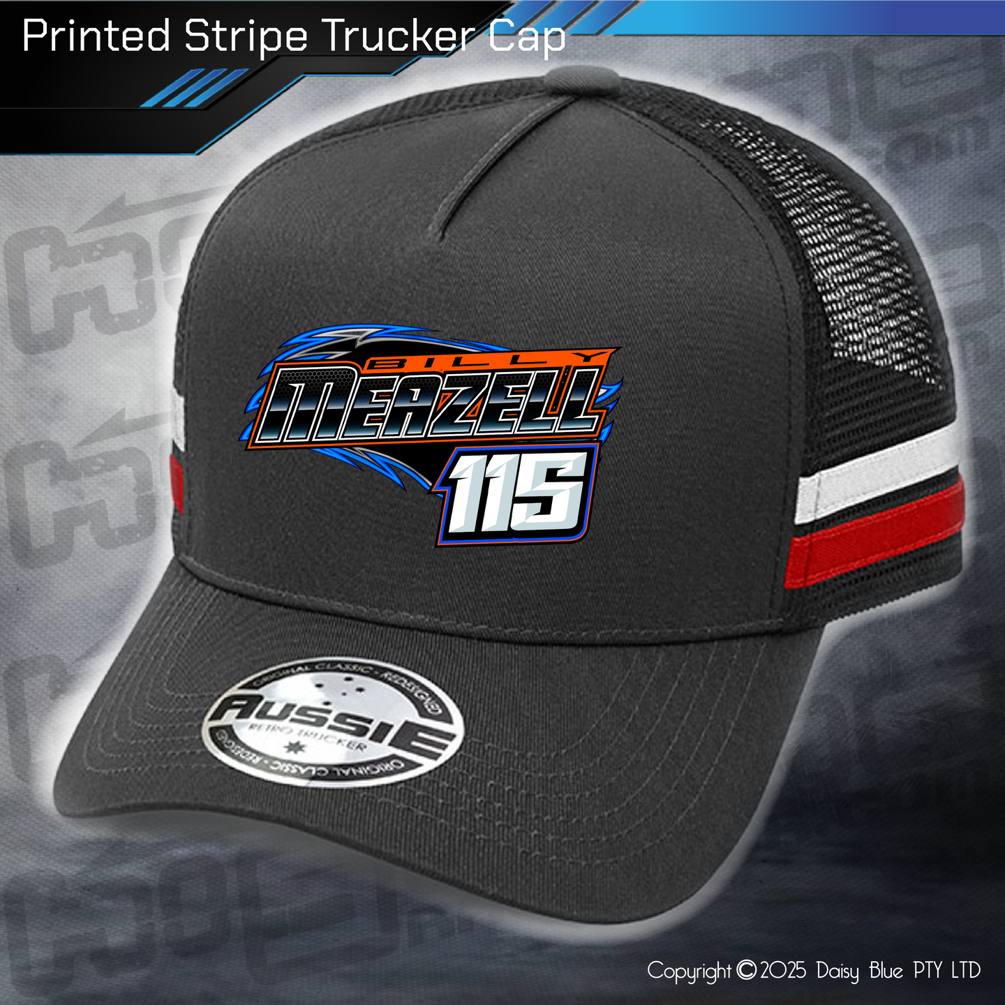 STRIPE Trucker Cap - Billy Meazell 'Big Tipper'