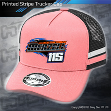 Load image into Gallery viewer, STRIPE Trucker Cap - Billy Meazell &#39;Big Tipper&#39;
