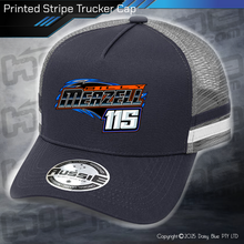Load image into Gallery viewer, STRIPE Trucker Cap - Billy Meazell &#39;Big Tipper&#39;
