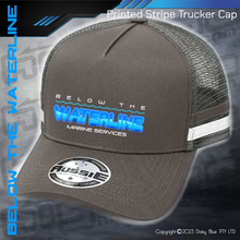 Load image into Gallery viewer, STRIPE Trucker Cap - Below The Waterline Marine Services
