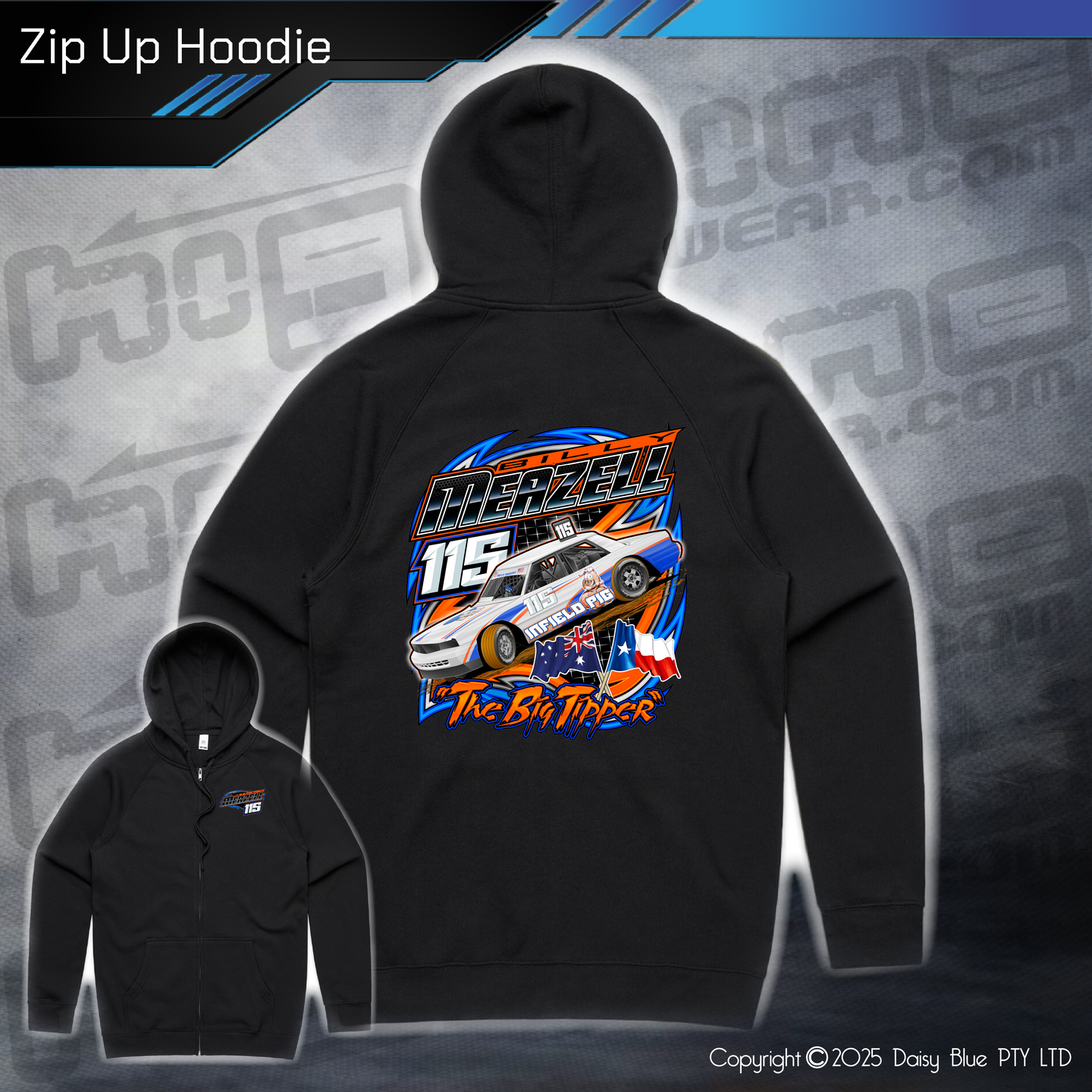 Zip Up Hoodie - Billy Meazell 'Big Tipper'