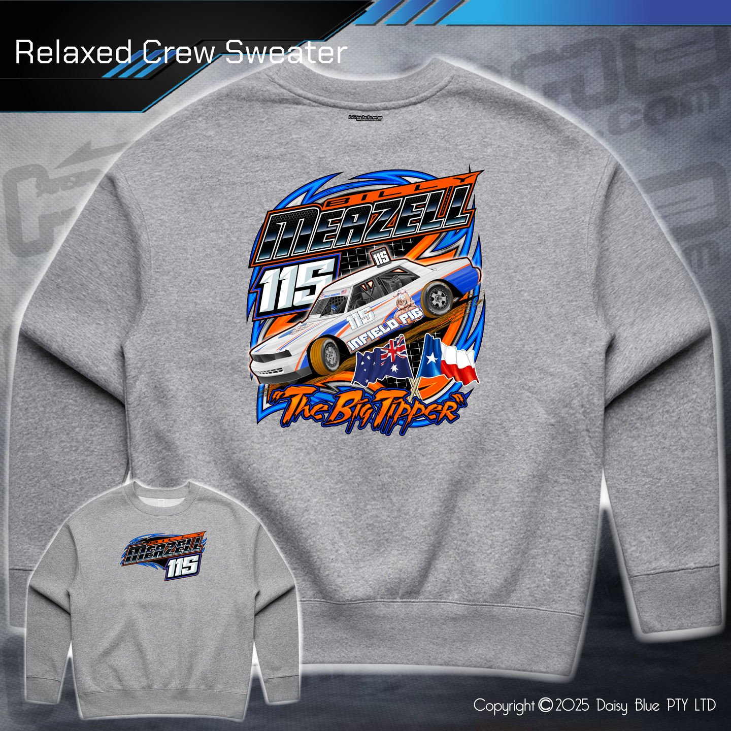 Relaxed Crew Sweater - Billy Meazell 'Big Tipper'