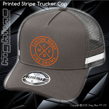Load image into Gallery viewer, STRIPE Trucker Cap - Custom Made Fire Drums
