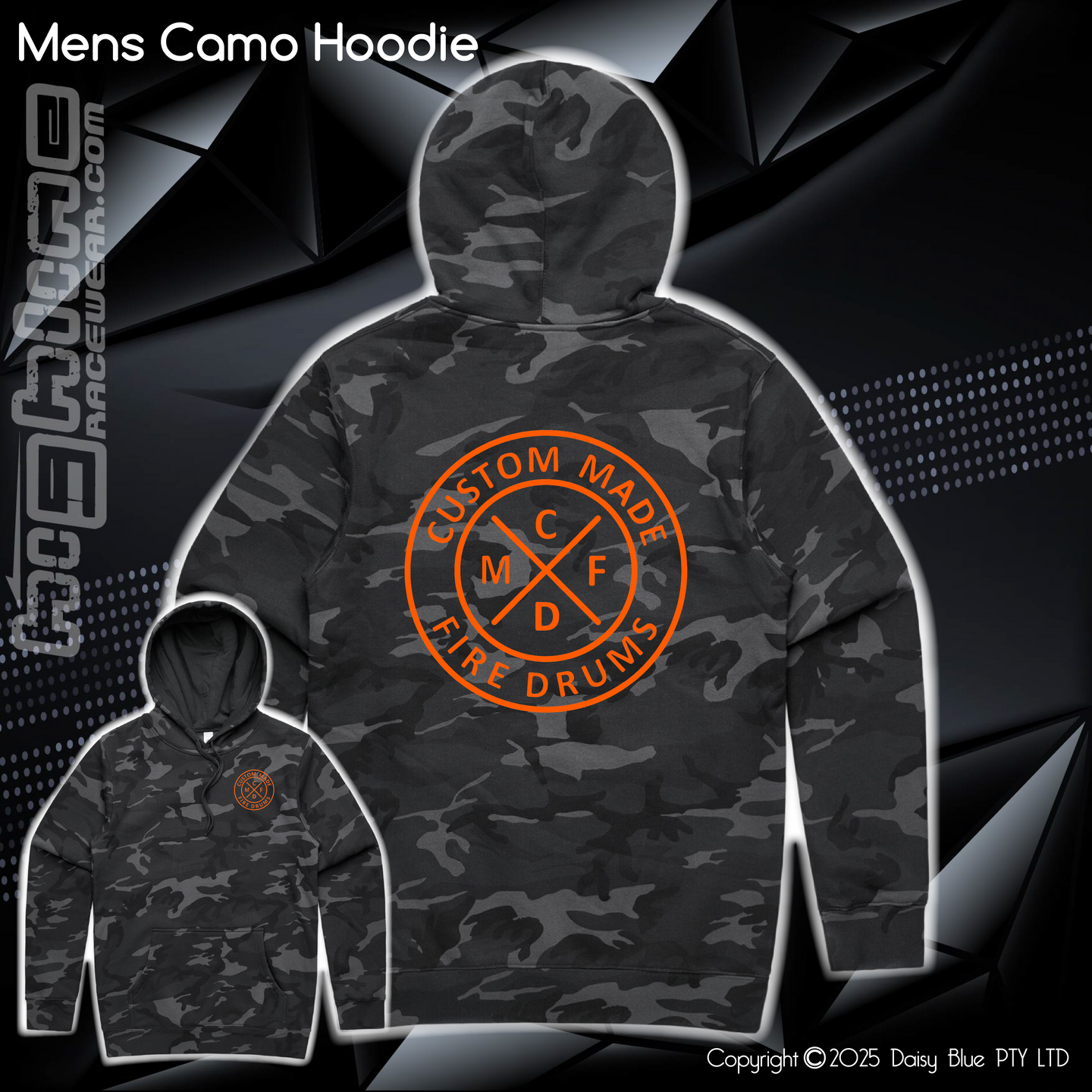 Camo Hoodie - Custom Made Fire Drums