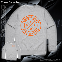 Load image into Gallery viewer, Crew Sweater - Custom Made Fire Drums
