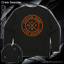 Load image into Gallery viewer, Crew Sweater - Custom Made Fire Drums
