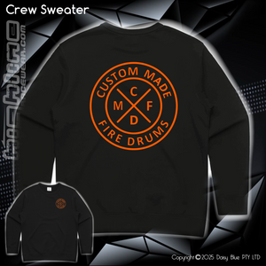 Crew Sweater - Custom Made Fire Drums