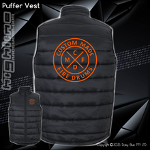 Load image into Gallery viewer, Puffer Vest - Custom Made Fire Drums

