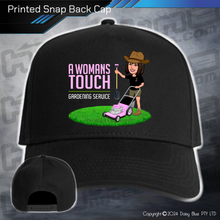 Load image into Gallery viewer, Printed Snap Back CAP - A Womans Touch Gardening Service
