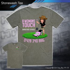 Stonewash Tee - A Womans Touch Gardening Service