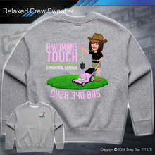 Load image into Gallery viewer, Relaxed Crew Sweater - A Womans Touch Gardening Service
