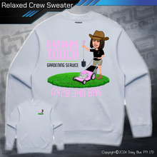 Load image into Gallery viewer, Relaxed Crew Sweater - A Womans Touch Gardening Service
