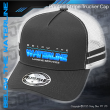 Load image into Gallery viewer, STRIPE Trucker Cap - Below The Waterline Marine Services
