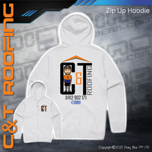 Load image into Gallery viewer, Zip Up Hoodie -  C&amp;T Roofing
