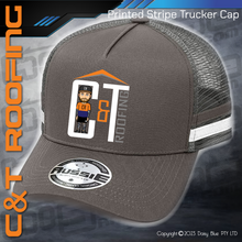 Load image into Gallery viewer, STRIPE Trucker Cap - C&amp;T Roofing
