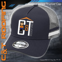 Load image into Gallery viewer, STRIPE Trucker Cap - C&amp;T Roofing
