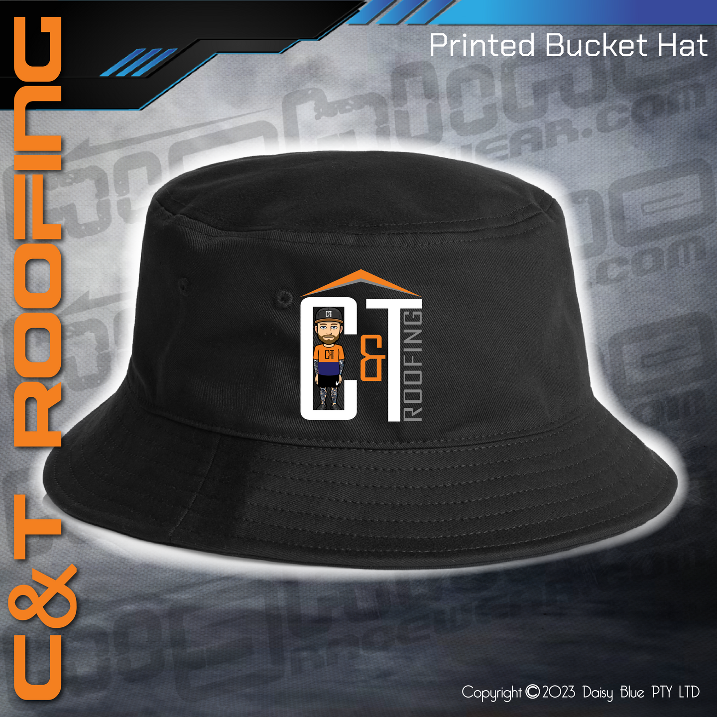 Printed Bucket Hat - C&T Roofing