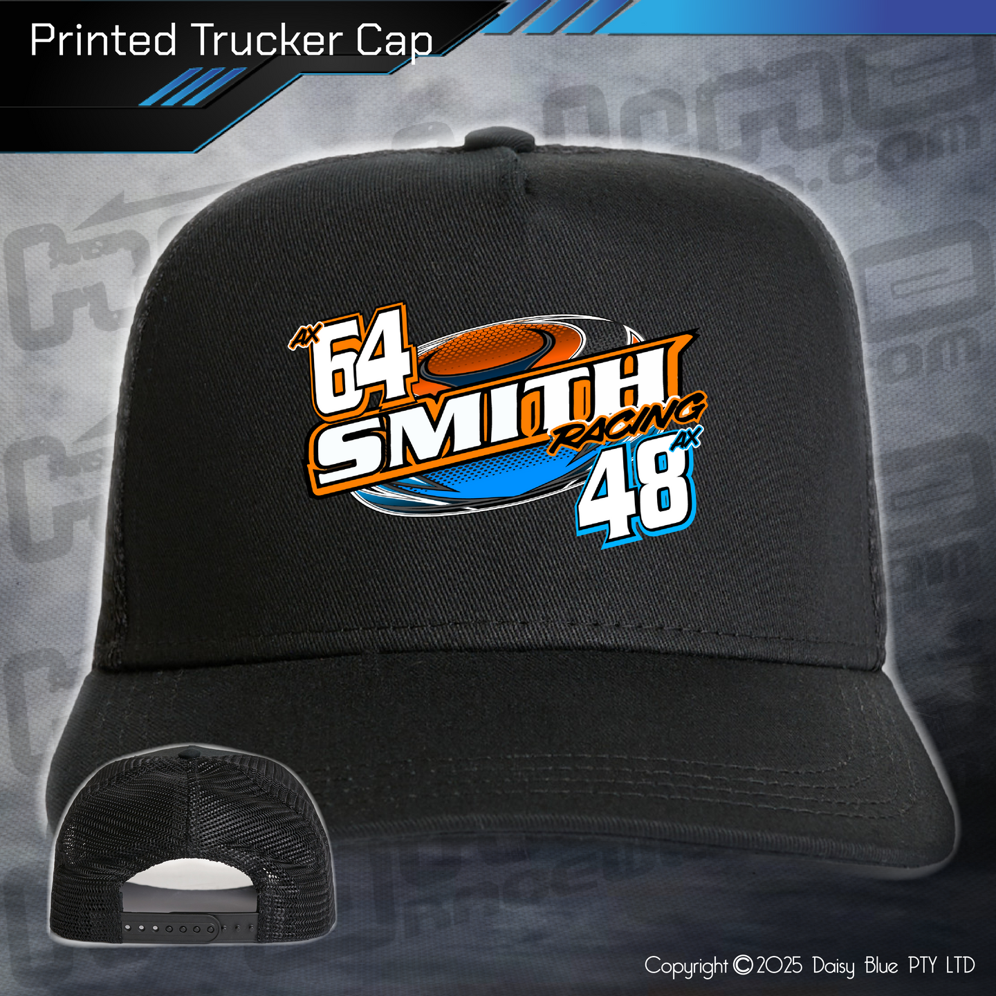 Printed Trucker Cap - Smith Racing