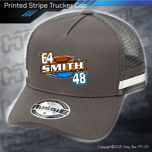 STRIPE Trucker Cap - Smith Racing