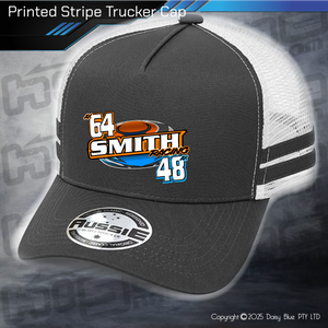 STRIPE Trucker Cap - Smith Racing