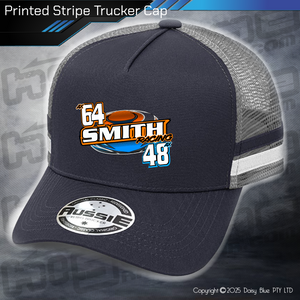STRIPE Trucker Cap - Smith Racing