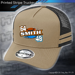STRIPE Trucker Cap - Smith Racing