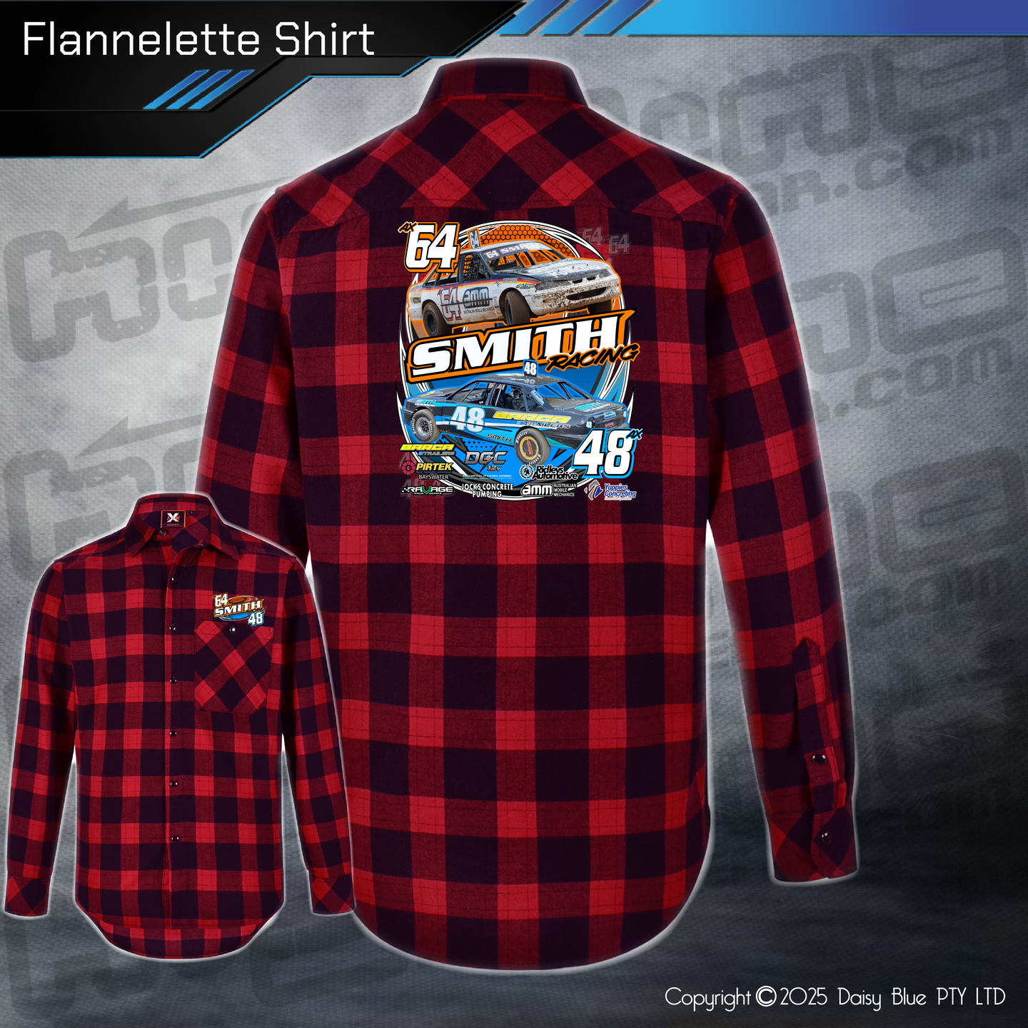 Flannelette Shirt - Smith Racing
