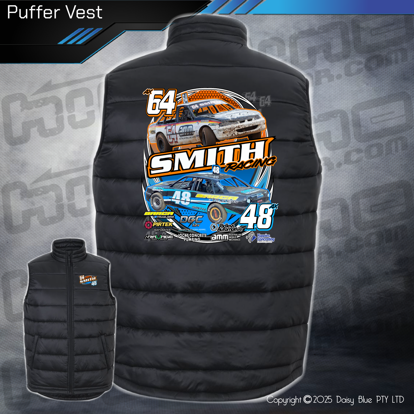 Puffer Vest - Smith Racing