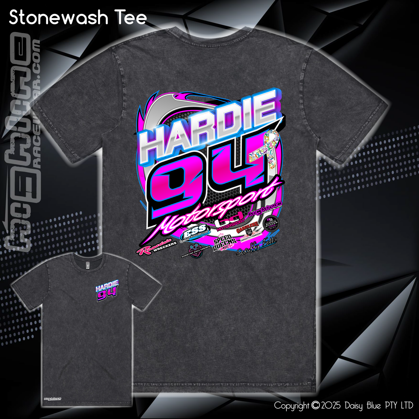 Stonewash Tee - Hardie Motorsports
