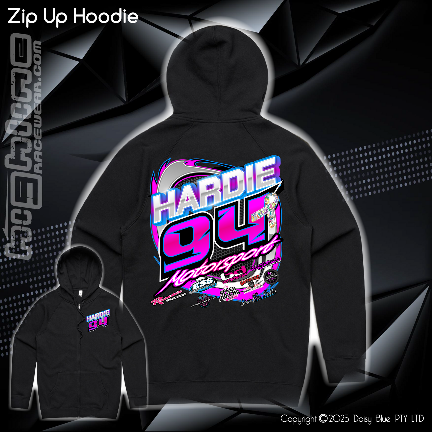Zip Up Hoodie - Hardie Motorsports