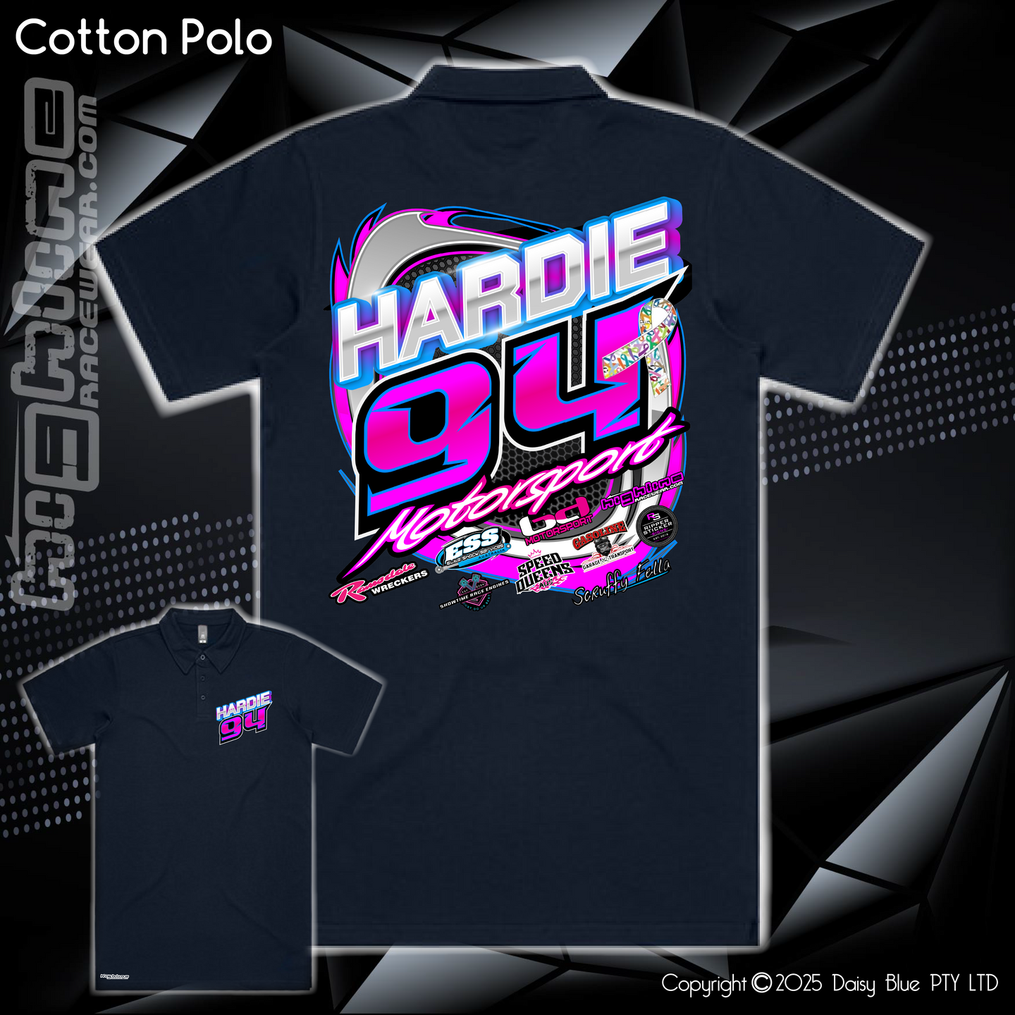Cotton Polo - Hardie Motorsports